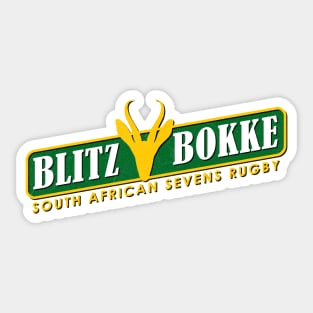 South African Sevens Rugby Blitzbokke Springbok Sticker